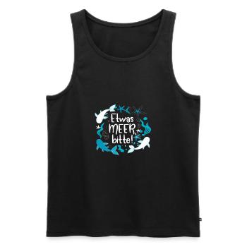 Sea Baltic Sea, North Sea Gift - Men's Premium Organic Tank Top - black - Front - Michal (187cm)