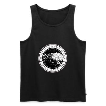 Rather a wolf of Odin than a - Men's Premium Organic Tank Top - black - Front - Michal (187cm)