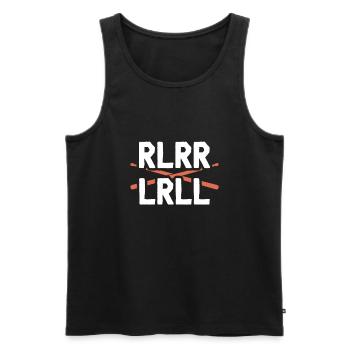 Drummer Drummer drummer or percussionist gift - Men's Premium Organic Tank Top - black - Front - AI Model Male 178 light (178cm)