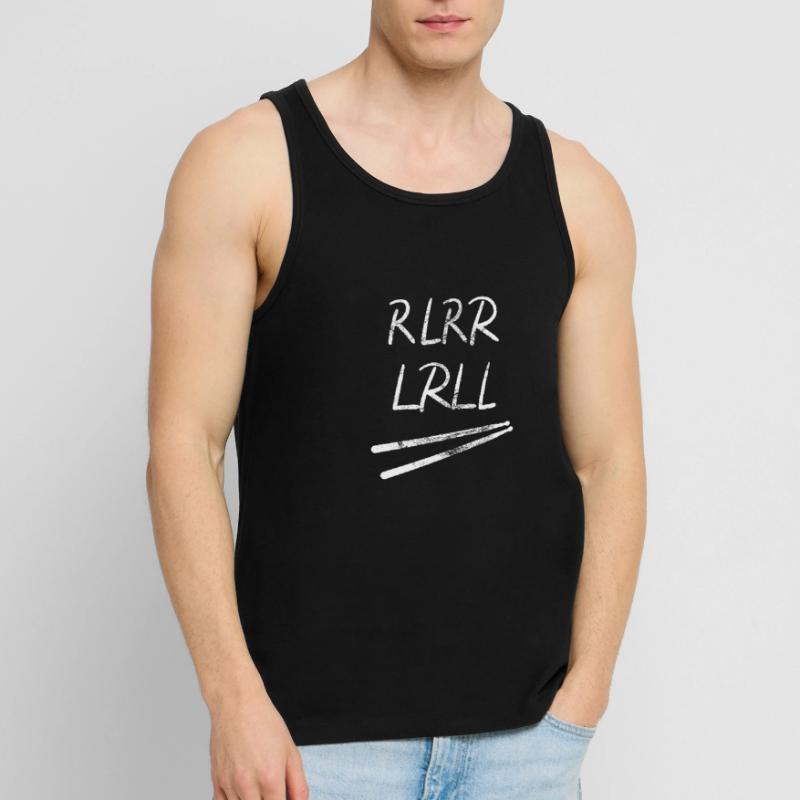 Drummer Schlagzeuger oder Percussionist Geschenk Männer Premium Bio Tank Top