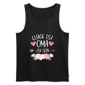 Oma Omi Großmutter Großmama Grandma Mama Mutter - Männer Premium Bio Tank Top - Schwarz - Vorne - AI Model Male 178 light (178cm)