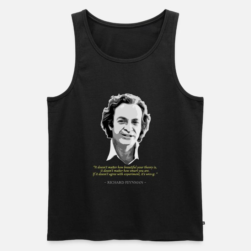 Richard FeynmanZitat - Männer Premium Bio Tank Top - Schwarz