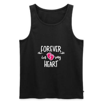 totes Mädchen Baby Liebe Herz Trauer Abschied Tod - Männer Premium Bio Tank Top - Schwarz - Vorne - AI Model Male 178 light (178cm)