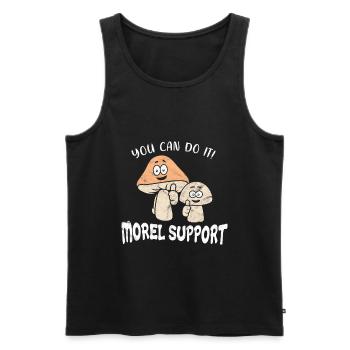 I need a gift idea not a moral support - Men's Premium Organic Tank Top - black - Front - AI Model Male 178 light (178cm)