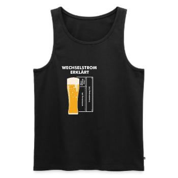 Elektriker Strom Elektroniker Majestät Watt Volt - Männer Premium Bio Tank Top - Schwarz - Vorne - Michal (187cm)