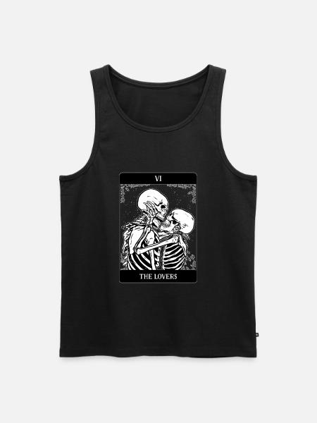 Okkult Tarotkarte Goth Grunge Gothic Punk Metal - Männer Premium Bio Tank Top - Schwarz