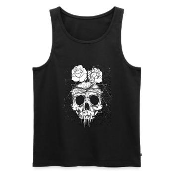 Occult Goth Grunge Gothique Punk Metal - Débardeur bio Premium Homme - noir - Devant - Michal (187cm)