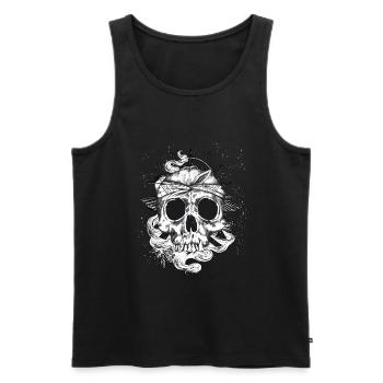 Occult Goth Grunge Gothique Punk Metal - Débardeur bio Premium Homme - noir - Devant - Michal (187cm)