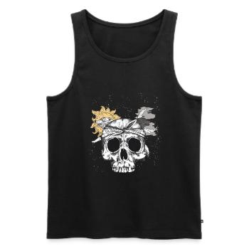 Occult Goth Grunge Gothique Punk Metal - Débardeur bio Premium Homme - noir - Devant - Michal (187cm)