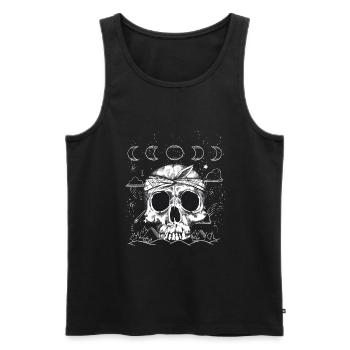 Occult Goth Grunge Gothique Punk Metal - Débardeur bio Premium Homme - noir - Devant - Michal (187cm)