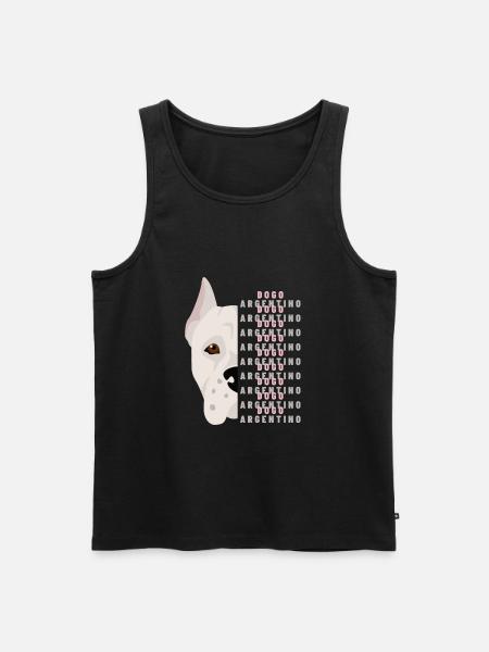 dogo argentino - Men's Premium Organic Tank Top - black