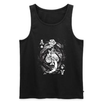 Occult Goth Gothic Punk Grunge - Men's Premium Organic Tank Top - black - Front - Michal (187cm)