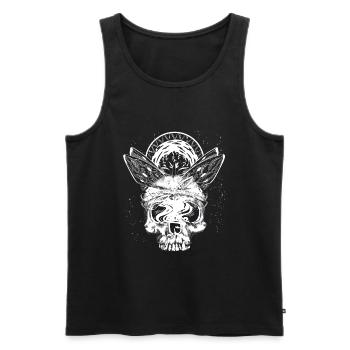 Occult Goth Gothic Punk Grunge - Men's Premium Organic Tank Top - black - Front - Michal (187cm)