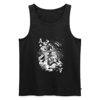 Occult Goth Gothic Punk Grunge - Men's Premium Organic Tank Top - black - Front - Michal (187cm)