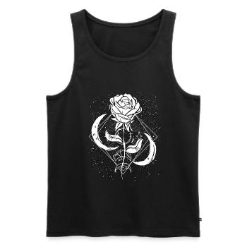 Occult Goth Gothic Punk Grunge - Men's Premium Organic Tank Top - black - Front - Michal (187cm)