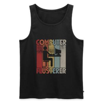 Informatiker Informatik Programmierer Nerd Geek - Männer Premium Bio Tank Top - Schwarz - Vorne - AI Model Male 178 light (178cm)