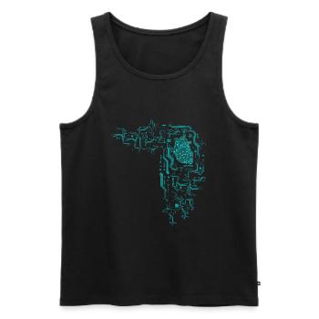 Informatiker Informatik Programmierer Nerd Geek - Männer Premium Bio Tank Top - Schwarz - Vorne - AI Model Male 178 light (178cm)