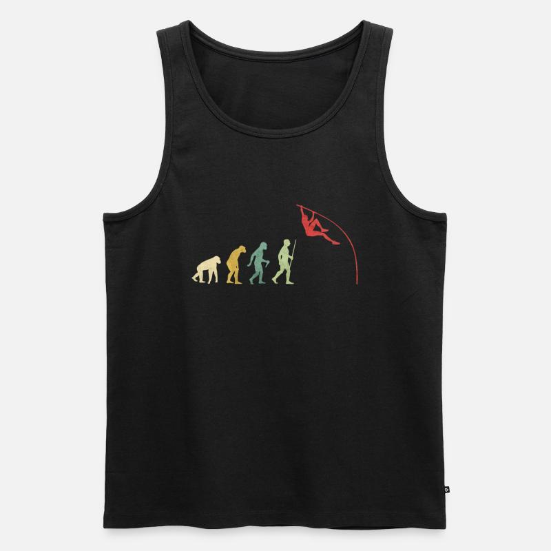 Stangenviertel Jump Evolution - Männer Premium Bio Tank Top - Schwarz