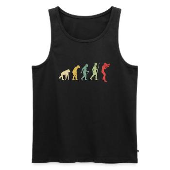 Photographer Hobby Evolution - Men's Premium Organic Tank Top - black - Front - AI Model Male 178 light (178cm)