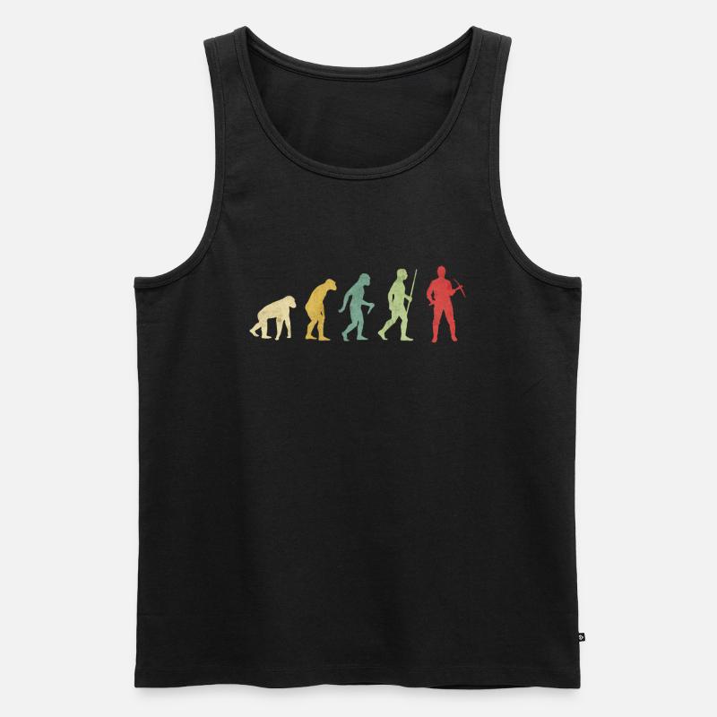 Bergmann mit Spitzhahnentwicklung - Männer Premium Bio Tank Top - Schwarz