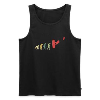 Evolución del surfista de kite surf - Débardeur bio Premium Homme - noir - Devant - AI Model Male 178 light (178cm)