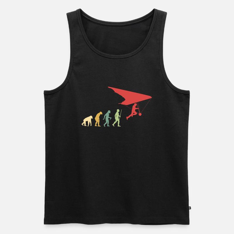 Hanggliding Evolution - Men's Premium Organic Tank Top - black