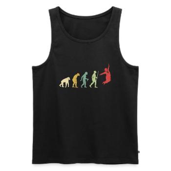 Evolución de graduación de celebración de salto - Débardeur bio Premium Homme - noir - Devant - Michal (187cm)
