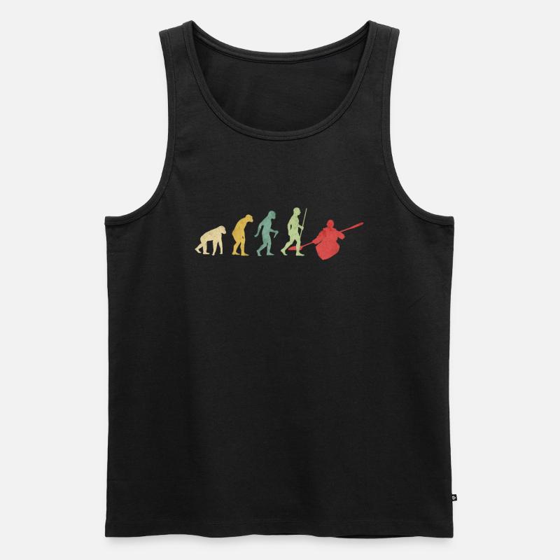 Canoe Evolution - Men's Premium Organic Tank Top - black