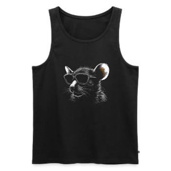 Ratten Sonnenbrille - Männer Premium Bio Tank Top - Schwarz - Vorne - Michal (187cm)