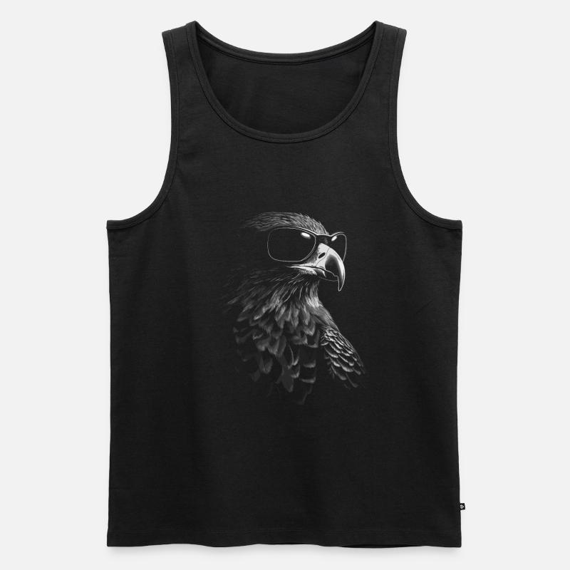 Falcon Sonnenbrille - Männer Premium Bio Tank Top - Schwarz