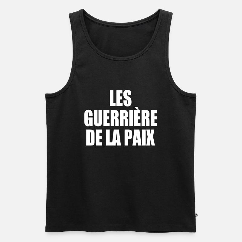 Die Krieger des Friedens - Männer Premium Bio Tank Top - Schwarz