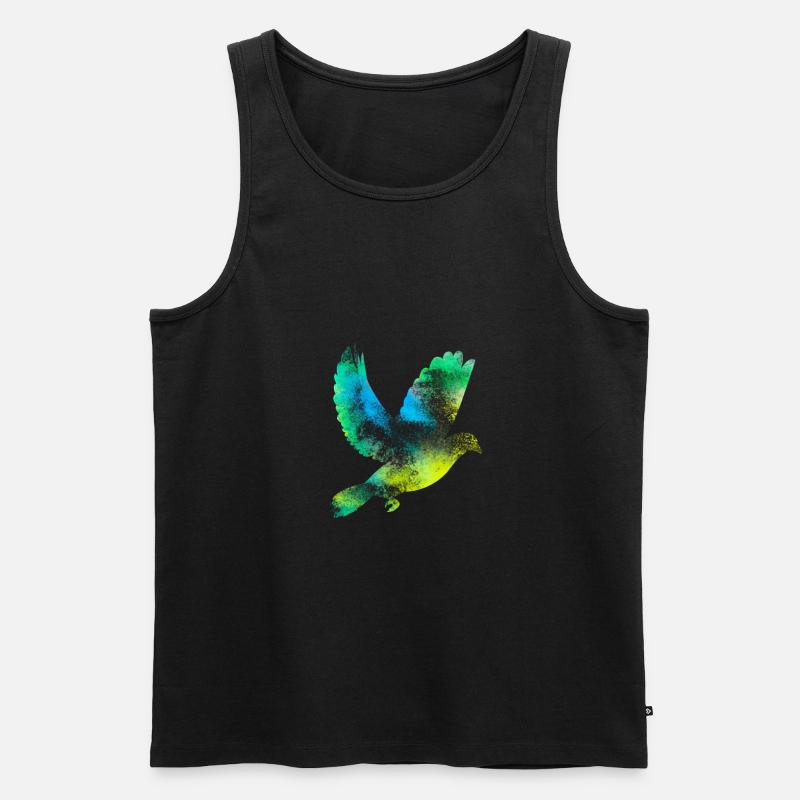 Taube Geschenkidee Tiere Kindergeburtstag - Männer Premium Bio Tank Top - Schwarz