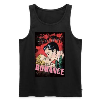 VINTAGE ROMANCE 4 BIS - Débardeur bio Premium Homme - noir - Devant - Michal (187cm)