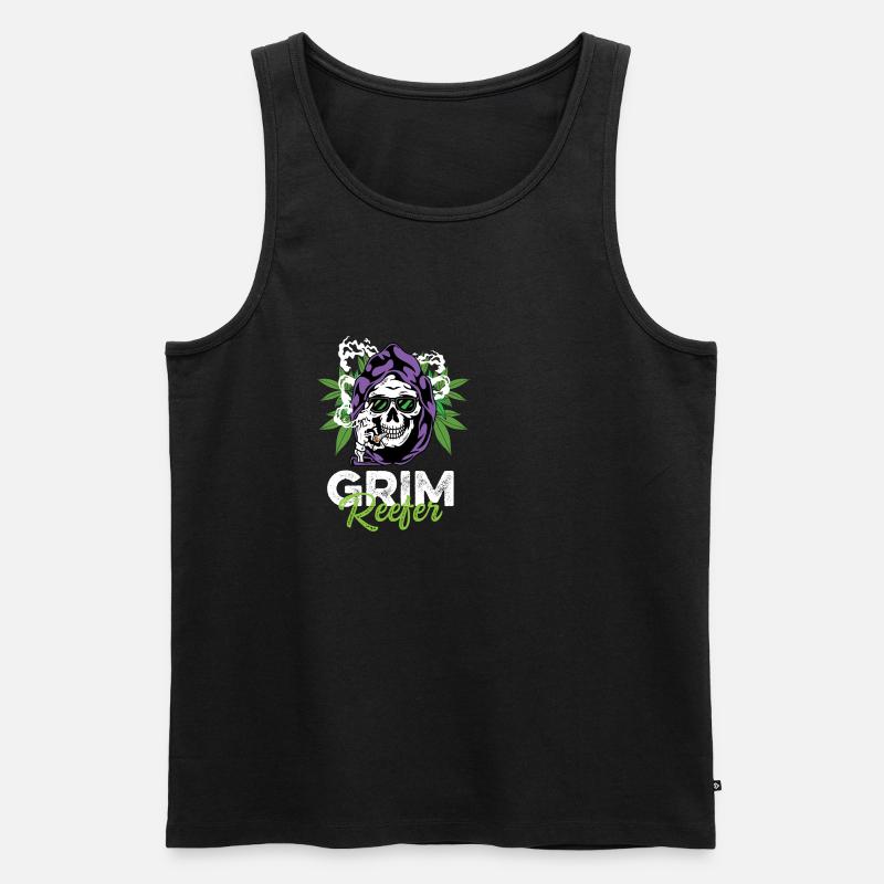 Düsterer Reefer Drogendealer Gift - Männer Premium Bio Tank Top - Schwarz