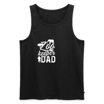Zookeeper Dad Hardworking Father Poison - Men's Premium Organic Tank Top - black - Front - Michal (187cm)
