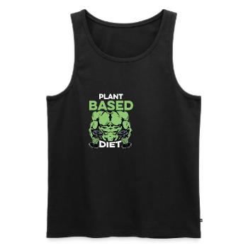 Planté régime bodybuilder poison - Débardeur bio Premium Homme - noir - Devant - Michal (187cm)