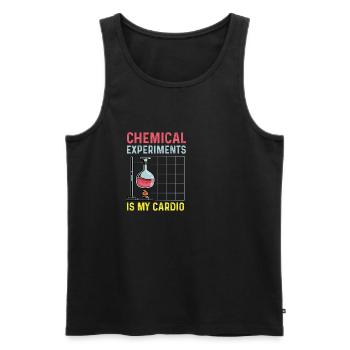 Chemical Elements Stagiaire Docteur Cadeau - Débardeur bio Premium Homme - noir - Devant - AI Model Male 178 light (178cm)