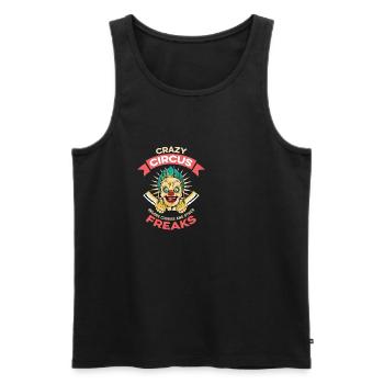 Wahnsinnige Clowns Clowns Geschenk - Männer Premium Bio Tank Top - Schwarz - Vorne - AI Model Male 178 light (178cm)
