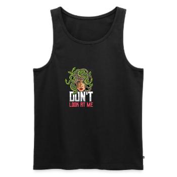 Do not look at sarcastic person gift - Men's Premium Organic Tank Top - black - Front - AI Model Male 178 light (178cm)