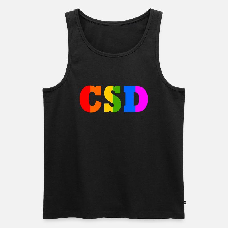 Csd - Männer Premium Bio Tank Top - Schwarz