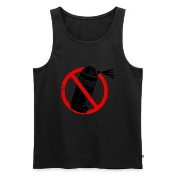 Stop glyphosate - Men's Premium Organic Tank Top - black - Front - AI Model Male 178 light (178cm)