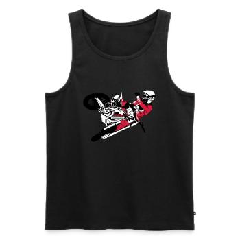 Moto Cross - motocross - Men's Premium Organic Tank Top - black - Front - AI Model Male 178 light (178cm)
