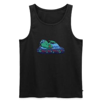 Cthulhu Fthagn - Männer Premium Bio Tank Top - Schwarz - Vorne - AI Model Male 178 light (178cm)