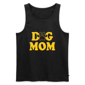 Dog mom - Männer Premium Bio Tank Top - Schwarz - Vorne - AI Model Male 178 light (178cm)