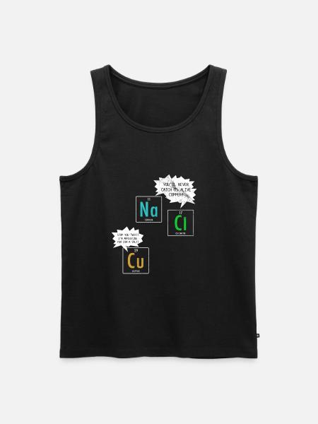 Chemie Witz - Männer Premium Bio Tank Top - Schwarz