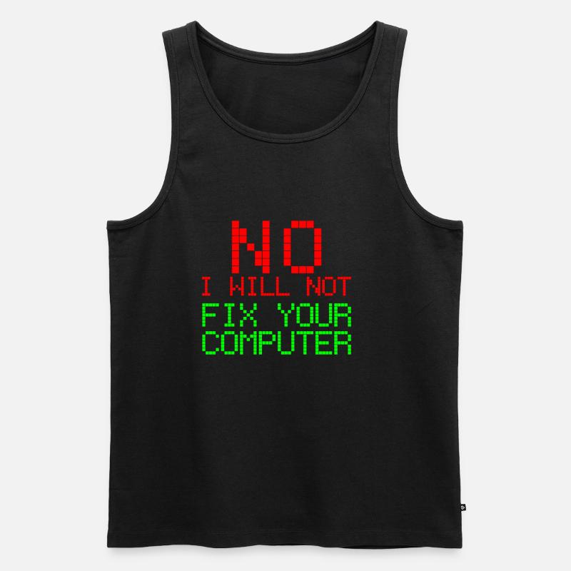Informatique Software Engineer Programmer Code - Débardeur bio Premium Homme - noir