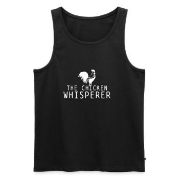 Bauer Gefluegel - Männer Premium Bio Tank Top - Schwarz - Vorne - AI Model Male 178 light (178cm)