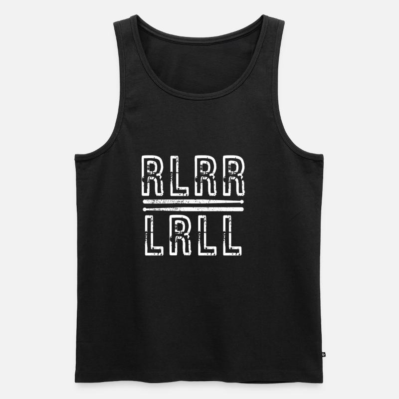 Paradiddle - Männer Premium Bio Tank Top - Schwarz