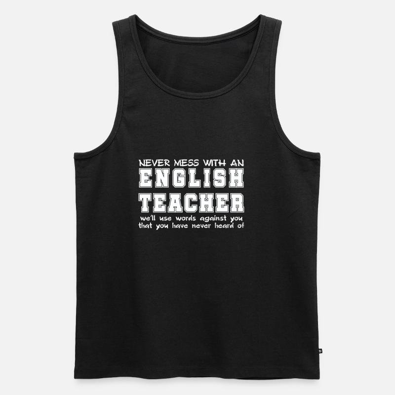 Lehrer - Männer Premium Bio Tank Top - Schwarz