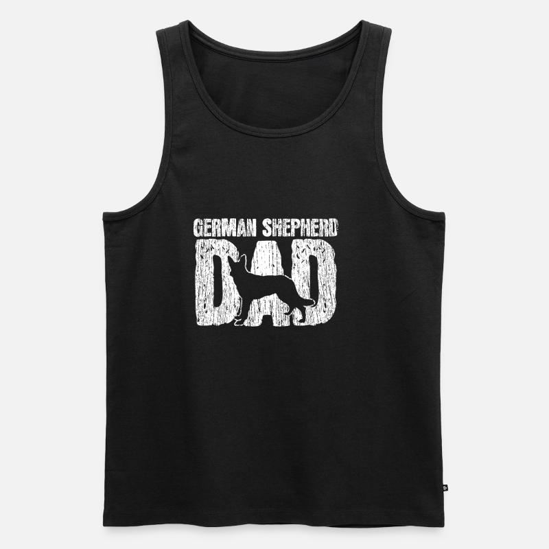 Deutscher Schäferhund - Männer Premium Bio Tank Top - Schwarz